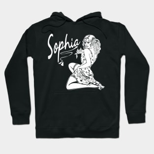 Sophia | Goldengirls |White retro vintage Hoodie